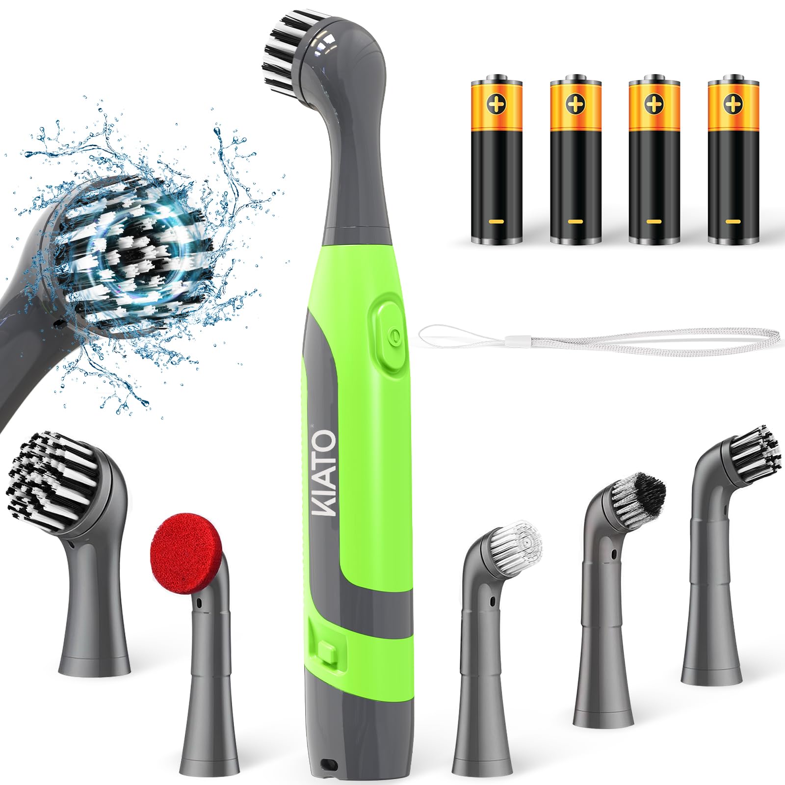 Electric Grout & Tile Scrubber — Battery-Powered 5-in-1 Cleaning Brush with 11 Attachments