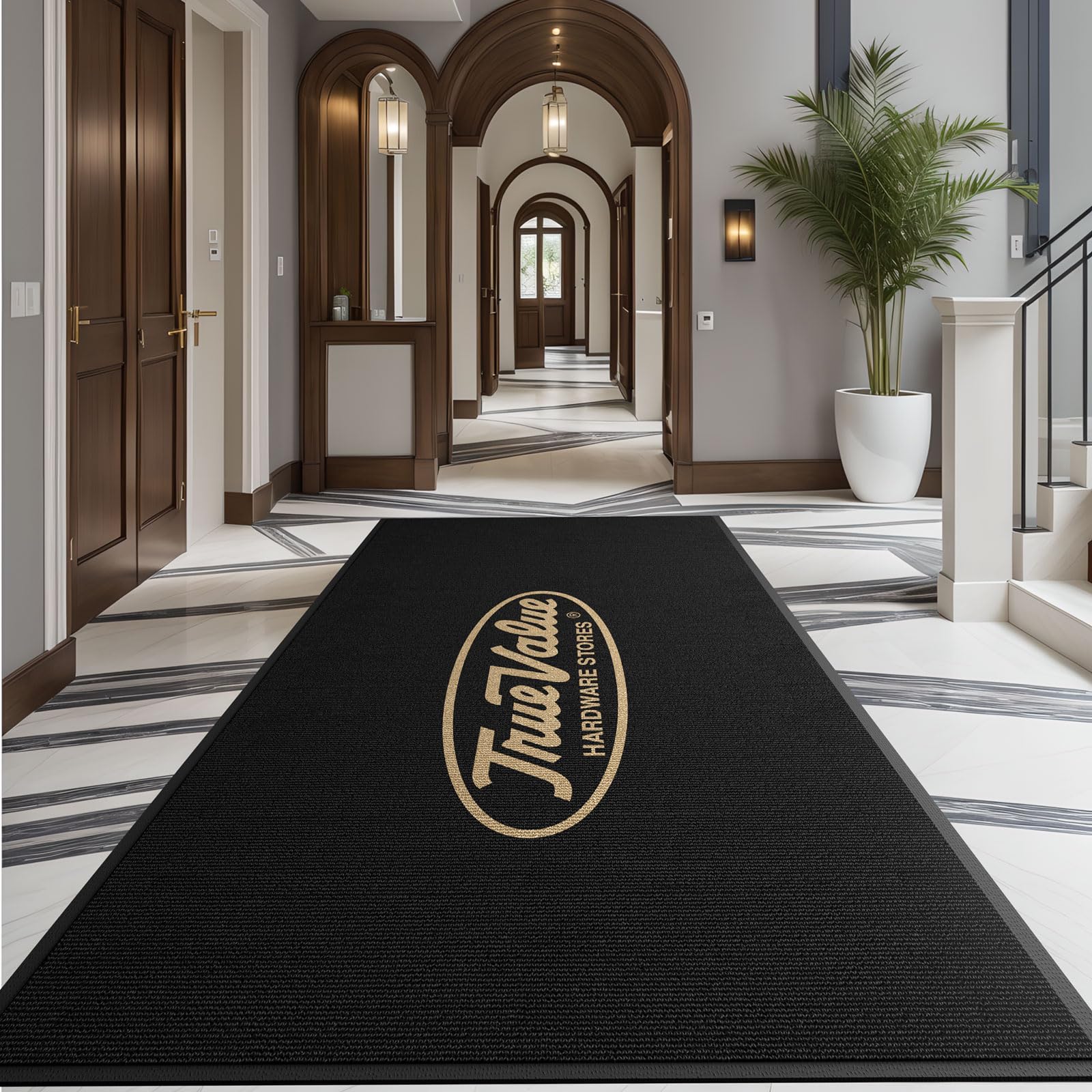 Custom Commercial Door Mat — Non-Slip, Waterproof Welcome Rug for Entryway, Office & High-Traffic Areas