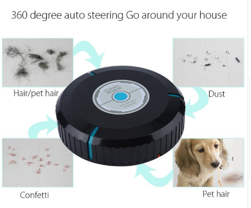 Automatic Self-Sweeping Robot for Hardwood & Carpet